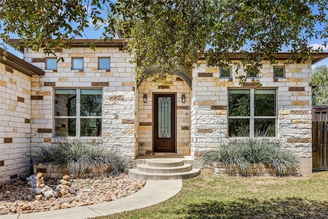 21434 Lakefront Dr, Lago Vista, TX 78645 - view of front facade with stone siding