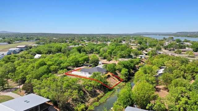 125 Channel Dr, Sunrise Beach, TX 78643 - aerial view featuring a water view