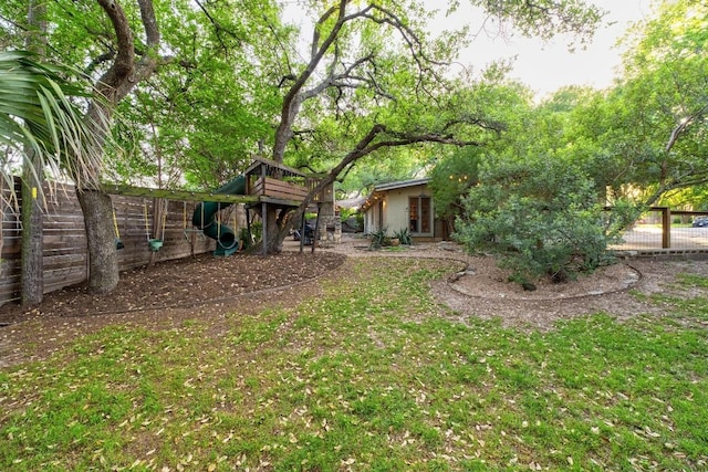 2301 Westway Cir, Austin, TX 78704 - view of yard with a playground