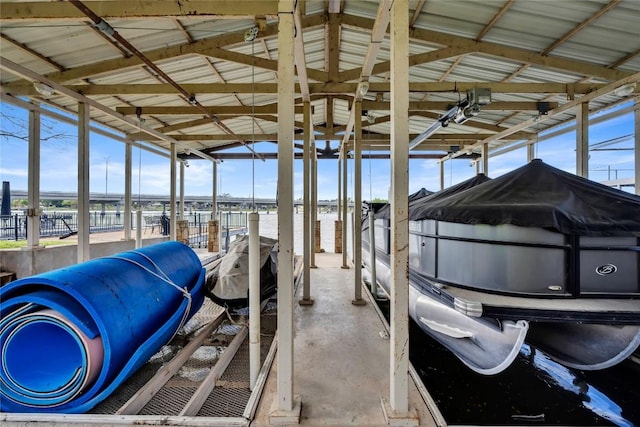 202 Bridgepoint Dr, Kingsland, TX 78639 - dock featuring boat lift and a water view
