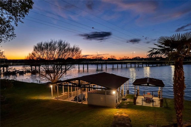 202 Bridgepoint Dr, Kingsland, TX 78639 - dock area with a water view
