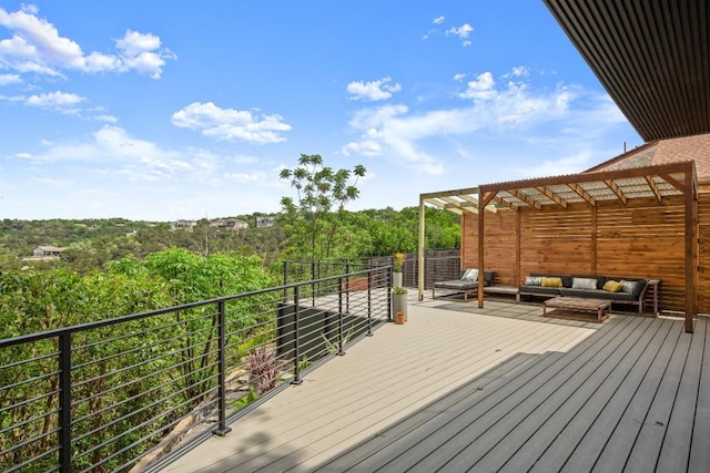 4328 Far W Blvd, Austin, TX 78731 - wooden terrace with an outdoor hangout area