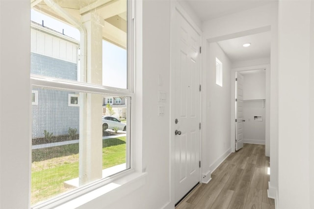 2031 Cora Ivy Ln, Round Rock, TX 78665 - hallway with wood finished floors and baseboards
