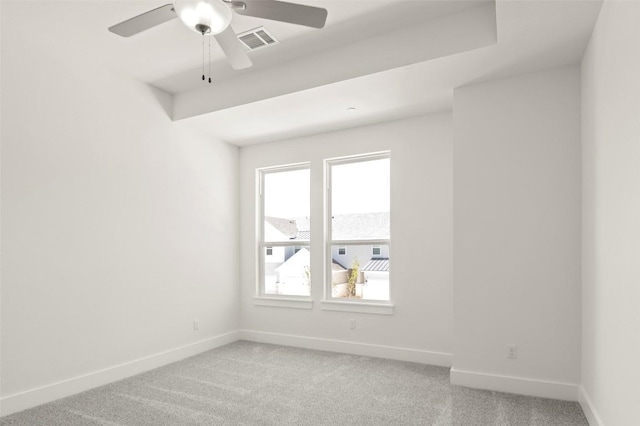 2031 Cora Ivy Ln, Round Rock, TX 78665 - unfurnished room featuring baseboards, light colored carpet, and ceiling fan