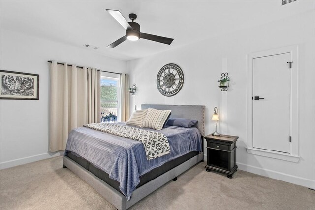1890 Headwaters Blvd, Dripping Springs, TX 78620 - bedroom with carpet floors and a ceiling fan