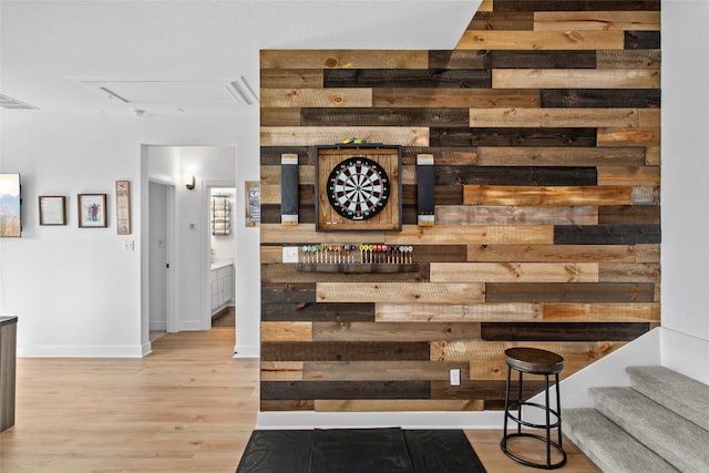 1890 Headwaters Blvd, Dripping Springs, TX 78620 - detailed view of wood finished floors and baseboards