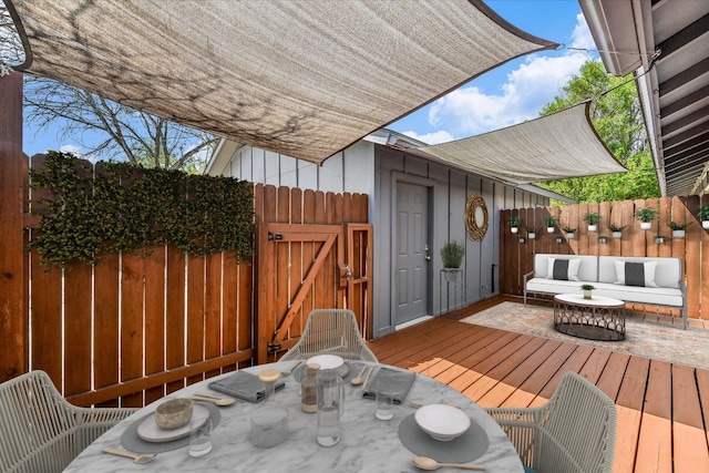 317 W William Cannon Dr B, Unit A, Austin, TX 78745 - view of wooden terrace