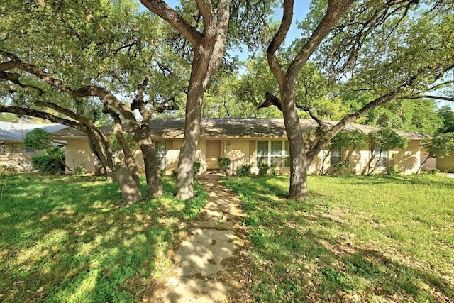 1700 Barton Hills Dr, Austin, TX 78704 - ranch-style home with a front lawn