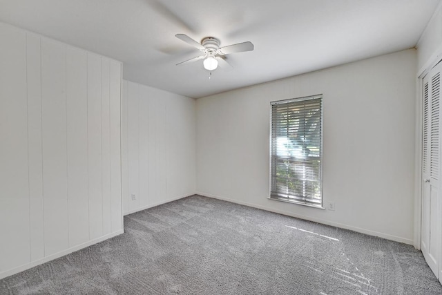 1700 Barton Hills Dr, Austin, TX 78704 - carpeted spare room featuring a ceiling fan and baseboards