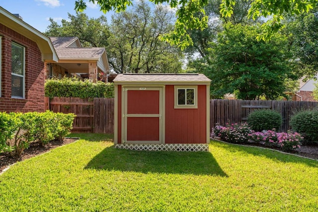 3610 Turkey Path Bnd, Cedar Park, TX 78613 - view of shed featuring a fenced backyard