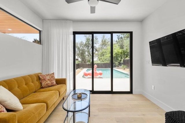104 Westhaven Dr, West Lake Hills, TX 78746 - living area with light wood-style floors and ceiling fan