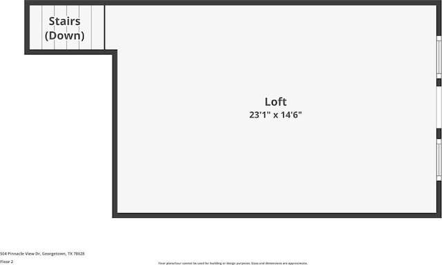 504 Pinnacle View Dr, Georgetown, TX 78628 - room layout