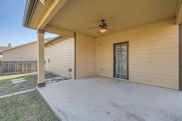 1161 Verna Brooks Way, Kyle, TX 78640 - view of patio / terrace featuring a ceiling fan