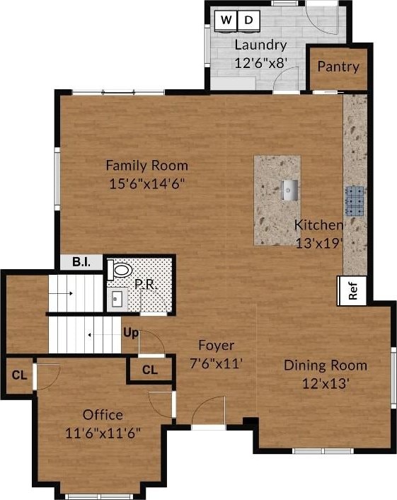 903 W Gibson St, Austin, TX 78704 - room layout