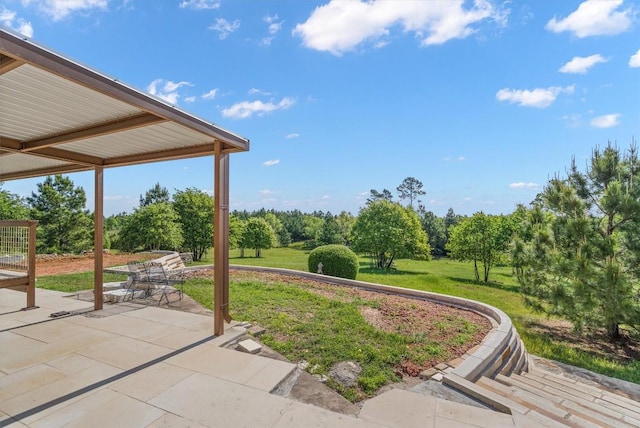 459 Mcallister Rd, Bastrop, TX 78602 - view of grassy yard featuring a patio area