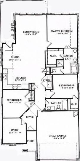136 Gamble St, Buda, TX 78610 - view of floor plan / room layout