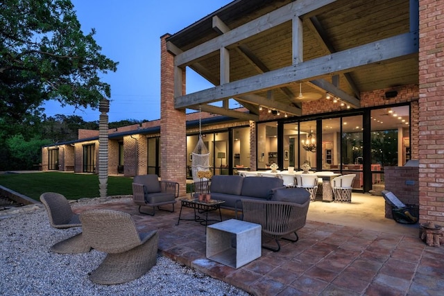 115 Seale Hill Rd, Comfort, TX 78013 - view of patio / terrace featuring outdoor lounge area