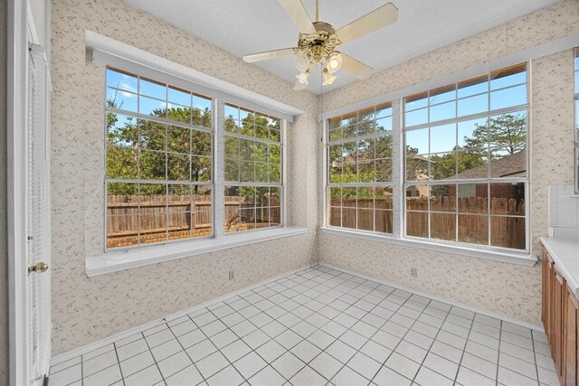 1039 Oaklands Dr, Round Rock, TX 78681 - unfurnished sunroom with wallpapered walls