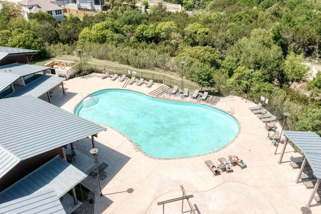 1528 Longhorn Ranch Dr, Leander, TX 78641 - community pool with a patio area