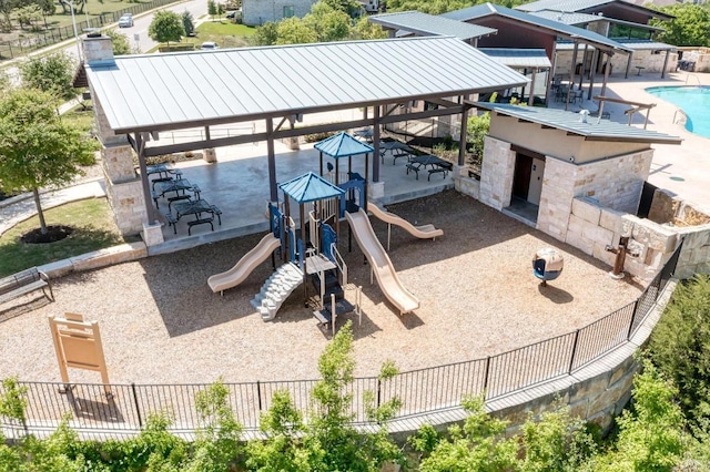 1528 Longhorn Ranch Dr, Leander, TX 78641 - view of play area with a patio