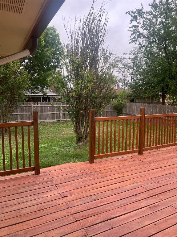 506 Clearcreek Dr, Leander, TX 78641 - view of wooden deck