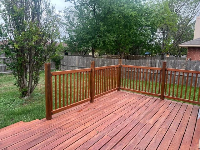 506 Clearcreek Dr, Leander, TX 78641 - deck with a fenced backyard