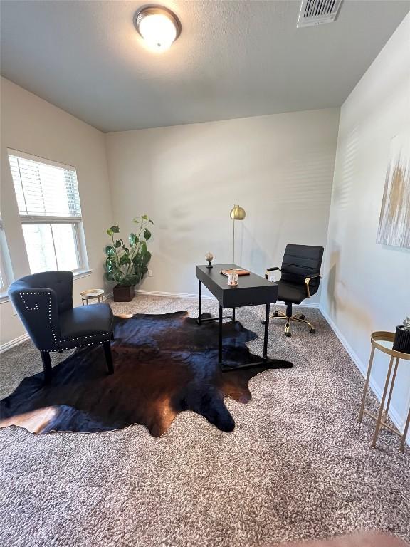 8801 Mina Dr, Austin, TX 78747 - carpeted office space featuring baseboards