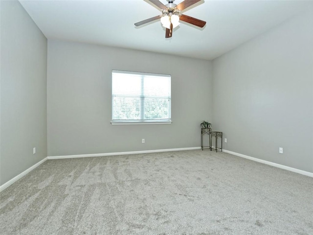 4228 Rolling Water Dr, Pflugerville, TX 78660 - empty room with carpet flooring, a ceiling fan, and baseboards