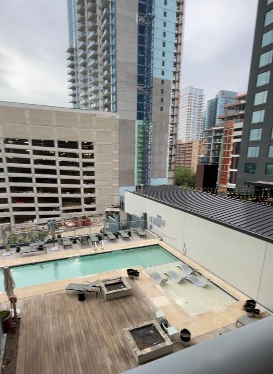 603 Davis St Unit 804, Austin, TX 78701 - view of swimming pool featuring a view of city