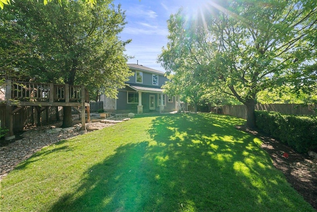 901 Middle Brook Dr, Leander, TX 78641 - view of yard featuring a fenced backyard