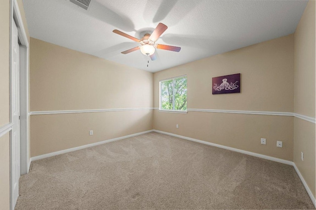 901 Middle Brook Dr, Leander, TX 78641 - empty room with carpet, visible vents, baseboards, and ceiling fan