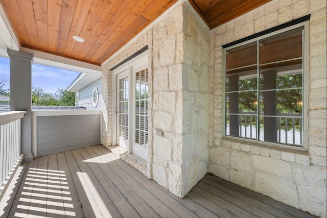901 Middle Brook Dr, Leander, TX 78641 - wooden deck with covered porch