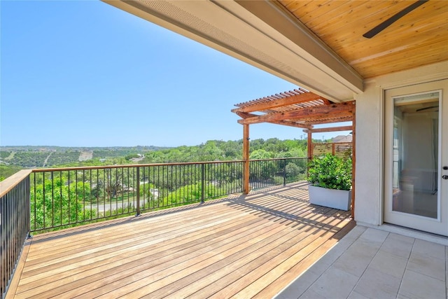 19605 Summit Glory Trl Unit 107, Spicewood, TX 78669 - wooden terrace with a pergola