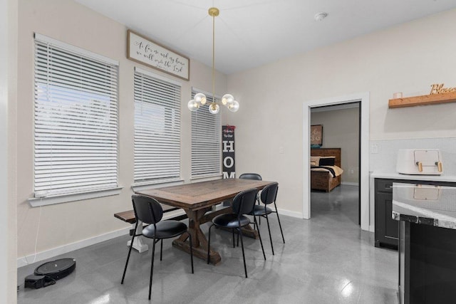 7143 Kc Ranch Ct, Temple, TX 76501 - dining area with baseboards and finished concrete floors