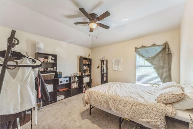 1515 Kothman Dr, Hutto, TX 78634 - bedroom with carpet flooring and ceiling fan
