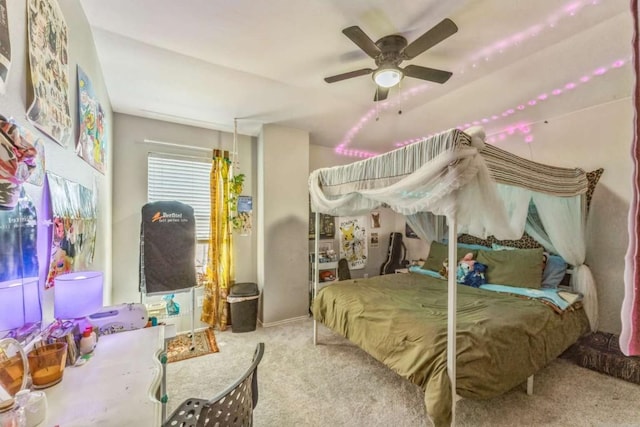 1515 Kothman Dr, Hutto, TX 78634 - carpeted bedroom with ceiling fan