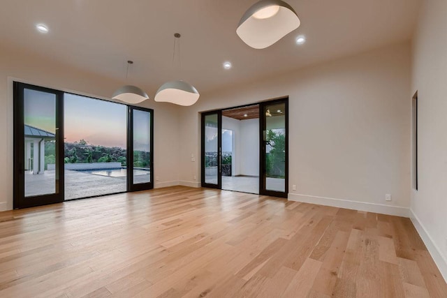 4800 Mondonedo Cv, Austin, TX 78738 - spare room with plenty of natural light, light wood finished floors, baseboards, and recessed lighting