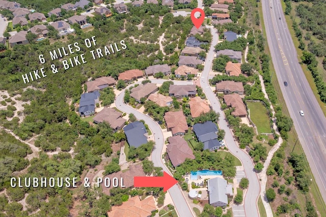 5200 Patagonia Pass, Austin, TX 78738 - aerial perspective of suburban area with a main thoroughfare