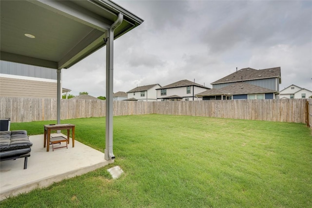 5408 Mars Ln, Austin, TX 78724 - fenced backyard featuring a patio