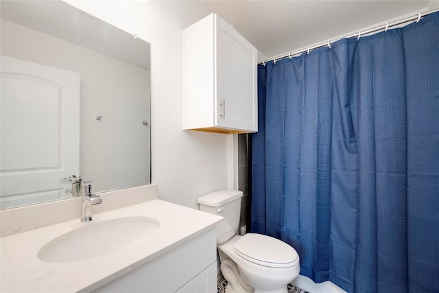 5408 Mars Ln, Austin, TX 78724 - full bathroom with vanity and a shower with shower curtain