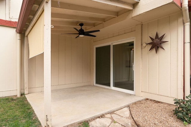 8902 Trone Cir Unit A, Austin, TX 78758 - view of patio with ceiling fan