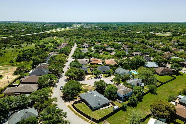 birds eye view of property featuring a residential view