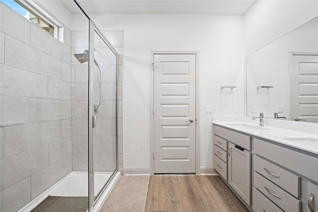 18005 Umberto Dr, Pflugerville, TX 78660 - full bathroom with a tile shower and double vanity