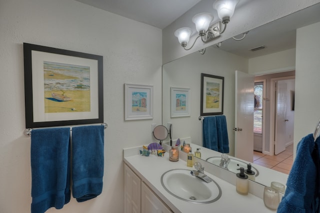 605 Port Unit 3, Horseshoe Bay, TX 78657 - bathroom featuring vanity and tile patterned floors