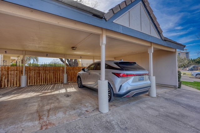 605 Port Unit 3, Horseshoe Bay, TX 78657 - view of covered parking lot