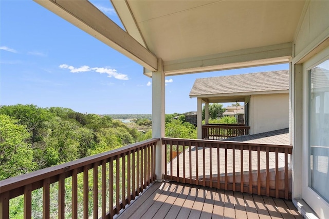 437 Venture Blvd S, Point Venture, TX 78645 - view of wooden terrace