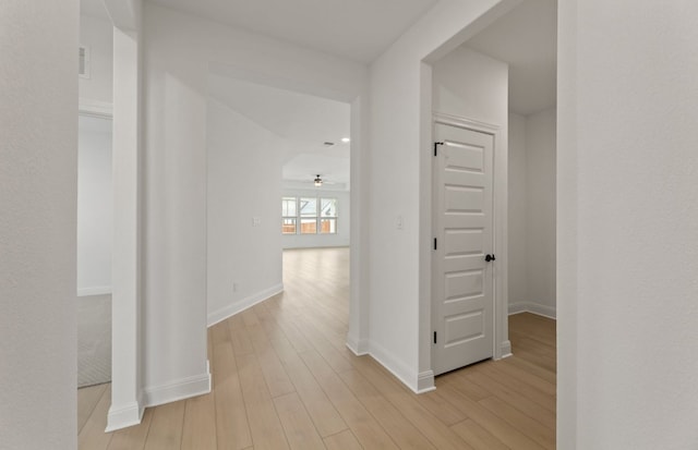 329 Singing Dove Way, Liberty Hill, TX 78642 - hall featuring light wood finished floors