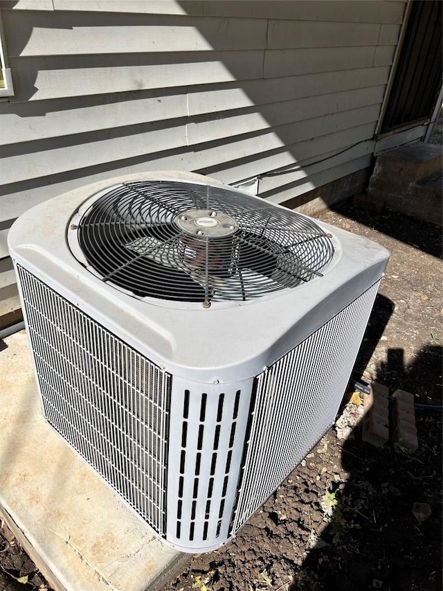 exterior details with central AC unit