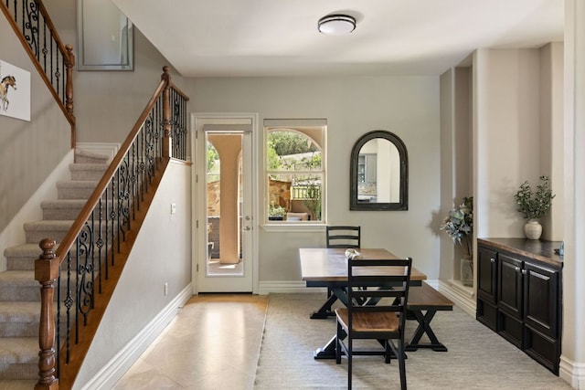 1306 High Lonesome, Leander, TX 78641 - entryway with stairs and baseboards