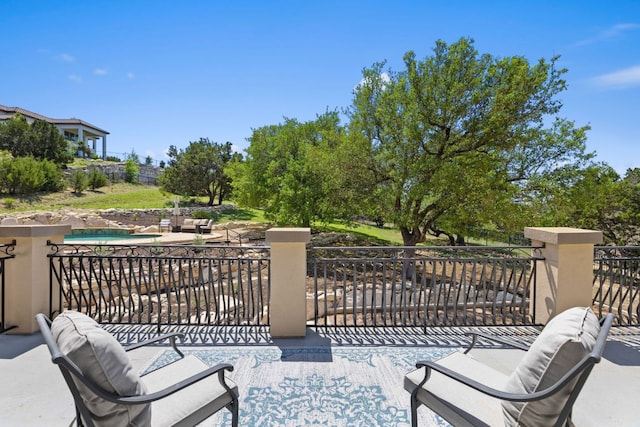 1306 High Lonesome, Leander, TX 78641 - view of patio featuring an outdoor pool
